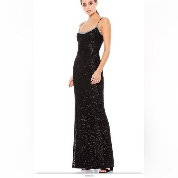 MAC DUGGAL beaded, heavy weight Gown, sz 12, NEW, new - Picture 1 of 8